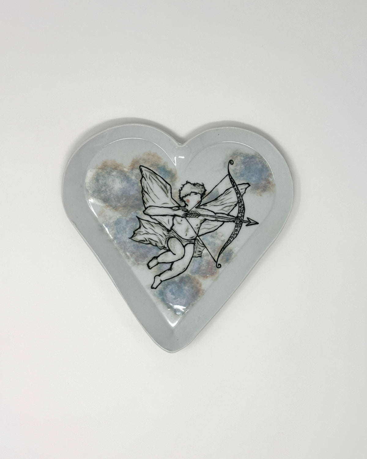 Heart-Shaped Cupid Plate