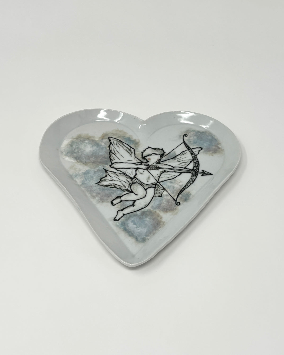 Heart-Shaped Cupid Plate